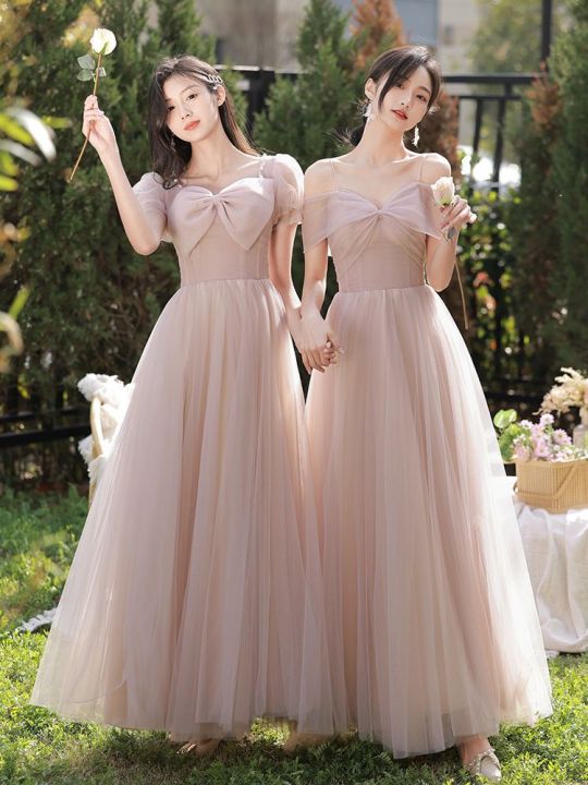Bridesmaid%20Dress2023New%20Niche%20High%20Sense%20Summer%20Wedding%20Fairy%20Female%20Friends%20Sisters%20Group%20Dress%20Women's%20Long%20Slimming%20Dress%20-%20Image%205