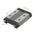 Durable Linear Rail Guide High Smooth Low Friction Professional Sliding Block Stable for Automated Equipment 24mm.