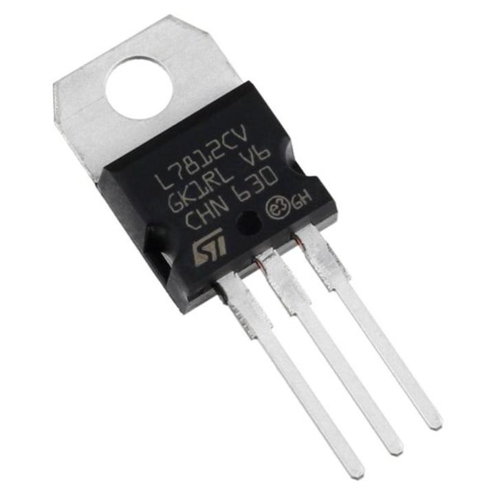 2Pcs- Chinese LM7812 L7812CV L7812 7812 12V 1.5A Voltage Regulator IC 3 Pin TO-220 Package Fixed Positive Voltage Regulator IC