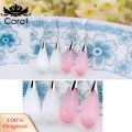 Fashion Opal Waterdrop Hook Earrings Flower Leaf Earring Jewelry for Women Gift. 