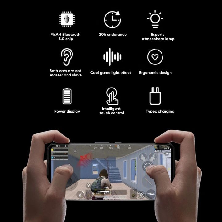 Original%20Global%20Version%20NUBIA%20RedMagic%20TWS%20Gaming%20Earphone%20Wireless%20Bluetooth%20Cyberpods%20RedMagic%20DAO%20TWS%20Earbuds%2039ms%20low%20latenc%20-%20Image%203