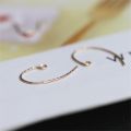 14K Gold Filled Cut Flower Engraved Flower Ear Hook Ear Thread DIY Accessory From The United States.
