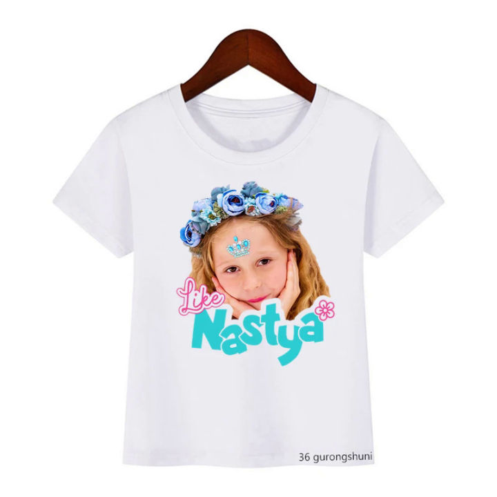 Kawaii%20Girls%20T-Shirts%20Cute%20Like%20Nastya%20Kids%20Tshirt%20Summer%20Girls%20Clothes%20Children's%20T%20Shirts%20White%20Pink%20Short%20sleeve%20Tops%203-13Y%20-%20Image%202