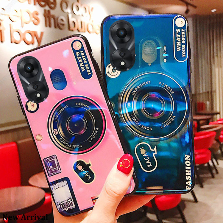 New Design Phone case For OPPO A78 4G NFC Back cover Blue Light Camera Soft TPU Protective Back Cover For OPPO A78 NFC 4G