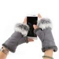Gloves for women 1Pair Fashion Women Faux Rabbit Fur Hand Wrist Crochet Knitted Fingerless Gloves Mittens Winter Autumn Warmer.