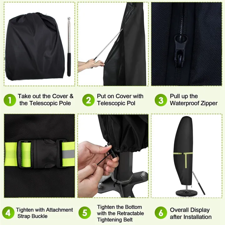 1%20Set%20420D%20Waterproof%20Outdoor%20Umbrella%20Cover%20Outdoor%20Parasol%20Cover%20Fits%20for%20Cantilever%20Offset%20Umbrella%20210%20X%2045%20X%2072/32%20cm%20-%20Image%206