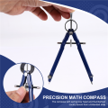 Professional Compass, Compass Geometry Set with Lock, Math and Precision Compass, Metal and for Solid and Plane Precision Tool, Fit for Drafting, Drawing, Measuring(blue).
