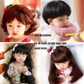 Lovely Boys Girls Hair Wig Full Head Children Wigs Kids Daily Hairpiece - dark brown 9. 