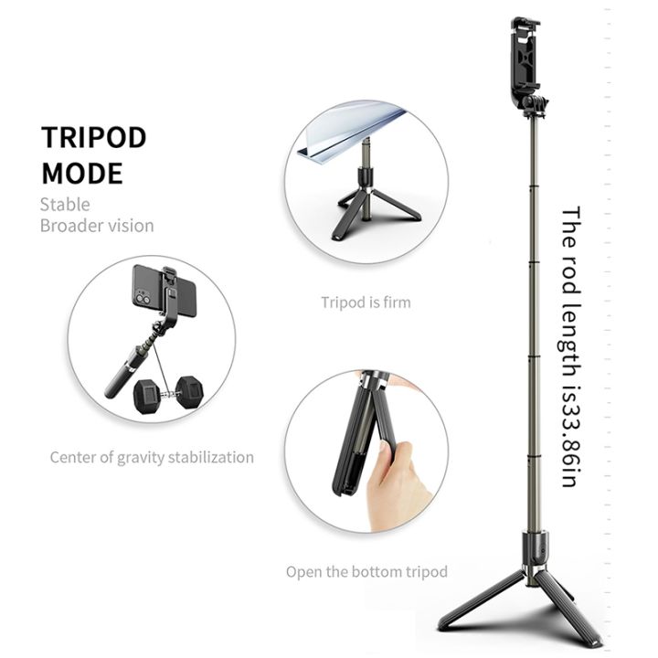 L03%20Aluminum%20Alloy%20Foldable%20Bluetooth%20Tripod%20Selfie%20Stick%20-%20Image%205