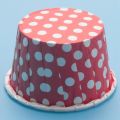 100X Paper Cupcake Baking Cups, Red Dot : 3.8cm x 3cm x 5cm. 