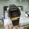 (Ready Stock) G .Shock Men Sport Digital Classic Square Watch Shockproof and Waterproof Stainless Steel Band Sports Business Wrist Watches with 2 Year International Warranty A168WEGB.
