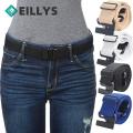 Men Elastic Belt Stretch Invisible Waist Belt Women Adjustable Free Security Check Shirt Stay Black Plastic Buckle Waistband.