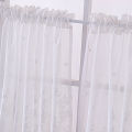 Lace Short Curtains Heat Light Blocking Rod Pocket Sheer Curtains For Kitchen Basement Bedroom Decor. 
