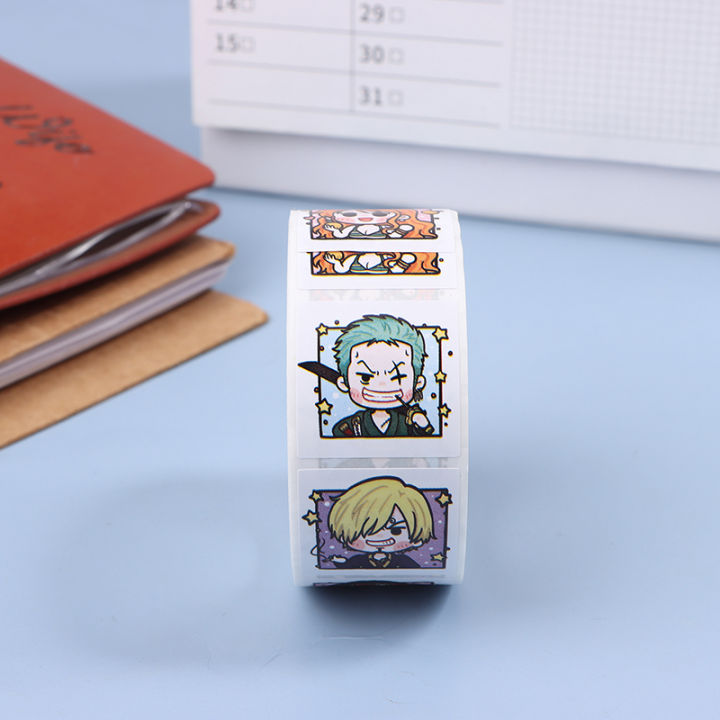 500pcs%20Cartoon%20One%20Piece%20Tape%20Stickers%20Whole%20Volume%20Anime%20Decorative%20Stickers%20BAWEI%20-%20Image%203
