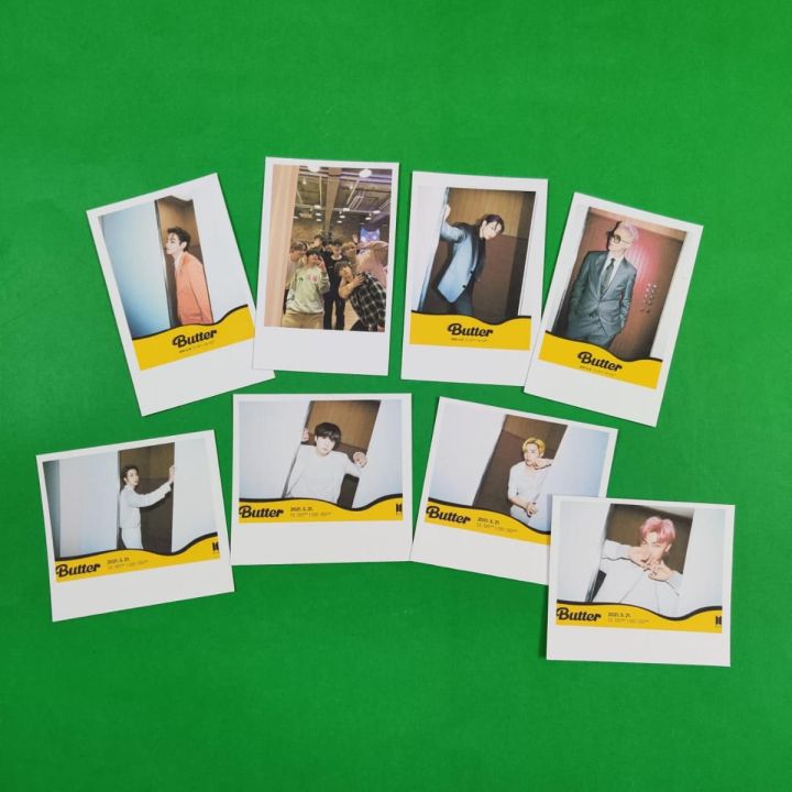 BTS Butter Polaroid style photo card (8 pieces set)
