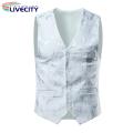 Business Waistcoat Sleeveless Plus Size Vintage Men Vest Coat.