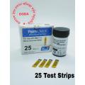 PalmCheck Blood Glucose Monitor Test Strips- 25 Test-Glucometer Test Strips-Glucose Machine Strips. 