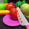 Play Food Toy cutting Fruit & Food cutter Set play Kitchen Kits early Education Toys for Girls AND BOYS 10 Pcs. 