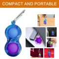 Fidget Simple Dimple Toy Soft Silicone dimples Mini Simpl Dimpl Anti-stress Pushs Bubble Sensory Toys Dimple Keychain Fidget Toy. 
