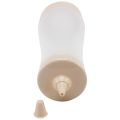 2X Squeeze Bottle Kitchen Accessories Gravy Boat Plastic Sauce Vinegar Oil Ketchup Gravy Dispenser Beige + Transparent.