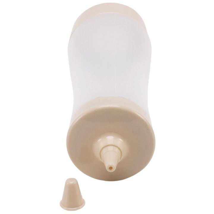 2X%20Squeeze%20Bottle%20Kitchen%20Accessories%20Gravy%20Boat%20Plastic%20Sauce%20Vinegar%20Oil%20Ketchup%20Gravy%20Dispenser%20Beige%20+%20Transparent%20-%20Image%205