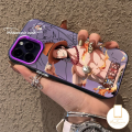 Luxury Plating Meatl Case For Redmi 9A 10 12 9T A1 13C 10A 10C 12C A2 9 9C NFC Note 13 11 12 9 11s 10 8 10s Pro Max Poco X6 M6 M3 C55 Mi 12 11 Lite Trend Anime Cool Luffy Ace Cover. 