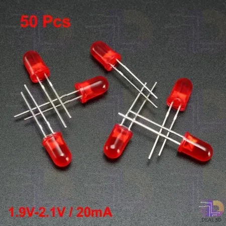 50Pcs%20Led%20Red%20Led%205Mm%20Round%20Led%20Light%20Emitting%20Diode%20Basic%20Red%20Light%20Bulbs%20For%20Electronics%20Project%20Indicator%20Front%20Panels%20Light%20Diy%20-%20Rgb%20Light%20-%20Image%202