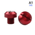 2 Pack Motorcycle CNC Aluminum M10 Mirror Hole Plug Screw Mirror Bracket BAWEI.