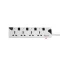 CLICK Safe 4 Point Multiplug Extension Cord 4skt Port Multi Plug Socket. 