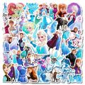 10/30/50pcs Disney Frozen Elsa Anna Princess Stickers Kawaii Girls Cartoon Decals DIY Bike Laptop Car Vinyl Sticker for Kids Toy.