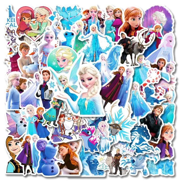 10/30/50pcs%20Disney%20Frozen%20Elsa%20Anna%20Princess%20Stickers%20Kawaii%20Girls%20Cartoon%20Decals%20DIY%20Bike%20Laptop%20Car%20Vinyl%20Sticker%20for%20Kids%20Toy%20-%20Image%202