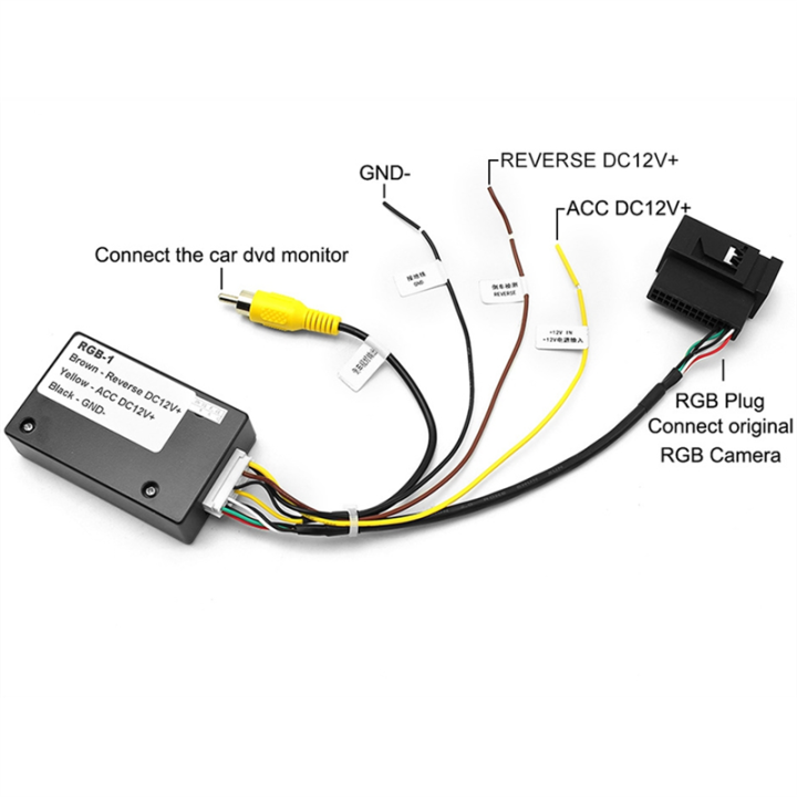 Camera Converter RGB to AV Camera Decoder Rear View DVD Decoder for ...