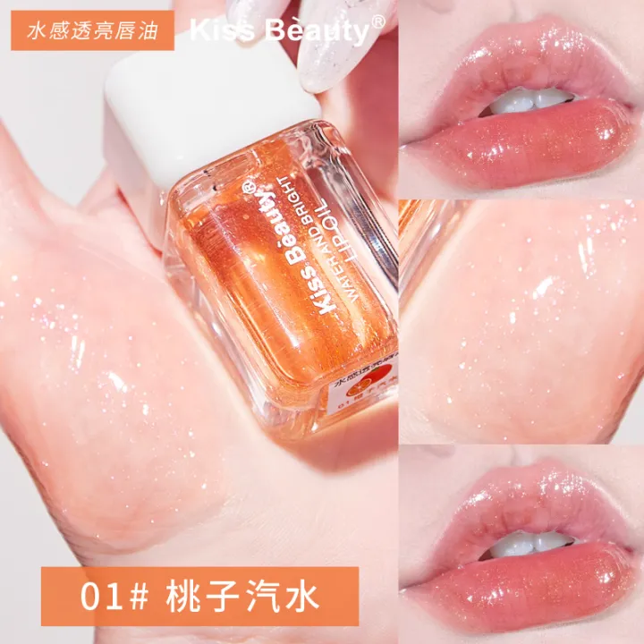 Kiss%20Beauty%20Water-Sensitive%20Transparent%20Lip%20Oil%20Dudu%20Lip%20Moisturizing%20Moisturizing%20Lip%20Honey%20Pearl%20with%20Flash%20Mirror%20Lip%20Glaze%20-%20Image%206