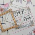 INS Photo Frame Nordic Resin Mini Picture Display Stand Embossment Handmade Photo Backdrop Retro Picture Holder Photography Prop.