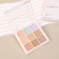 FAMOTY Nine-colors Concealer Palette Long-lasting Moisturize Color Corrector Cream Bronzer Contouring Brightening Highlighter Dark Circles Cover Cosmetics Tools. 