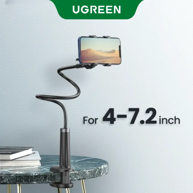 UGREEN%20Gooseneck%20Clip%20Phone%20Holder%20for%20Bed%20Desk%20Cell%20Phone%20Mount%20Flexible%20Lazy%20Long%20Ar-m%20Cla-mp%20Headboard%20Hand%20Free%20Overhead%20for%20iPhone%20Pro%20Max%20Samsung%20Galaxy%20Ultra%20-%20Image%202
