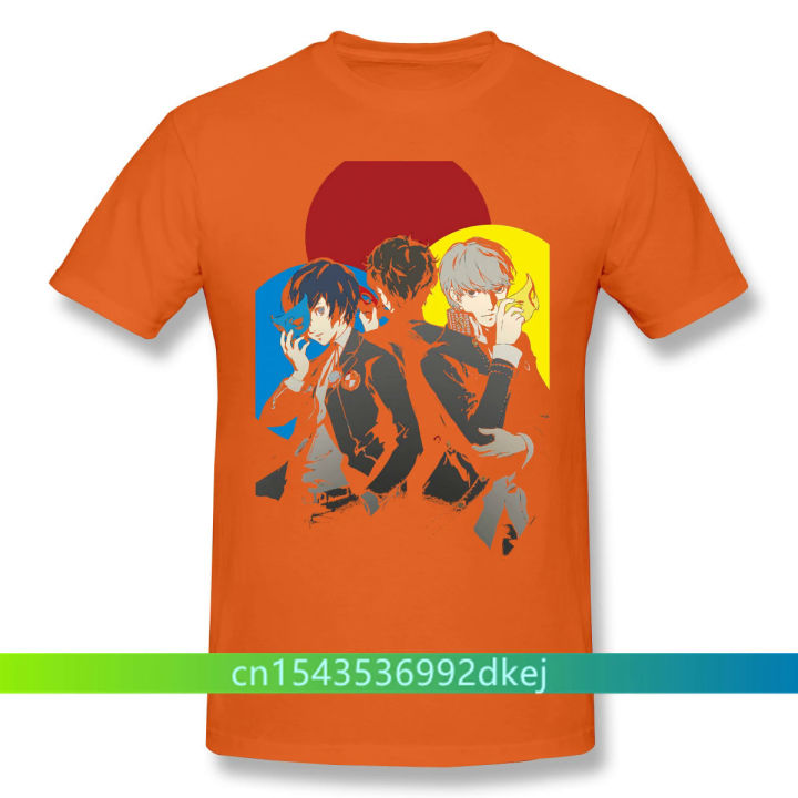 Men%20Shin%20Megami%20Tensei%20Funny%20Anime%20Black%20T-Shirt%20Persona%20Protagonists%20With%20S%20Pure%20Cotton%20Tees%20Harajuku%20Daily%20life%20-%20Image%202