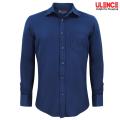 Men's Premium Navy Blue Color Cotton Formal Shirt Size M/L/XL/XXL For Men - Formal Shirt Preferble - Low Hassle and Maintanance. 