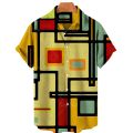 2022 3d Men's Hawaiian Shirt Men 5xl Breathable Summer Stitching Retro Shirts For Men Single Row Button Short Sleeve Men Tops. 