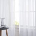 Window White Sheer Curtains 84 Inches Long 2 Panels Sheer White Curtains Clear Curtains Basic Rod Pocket Panel. 