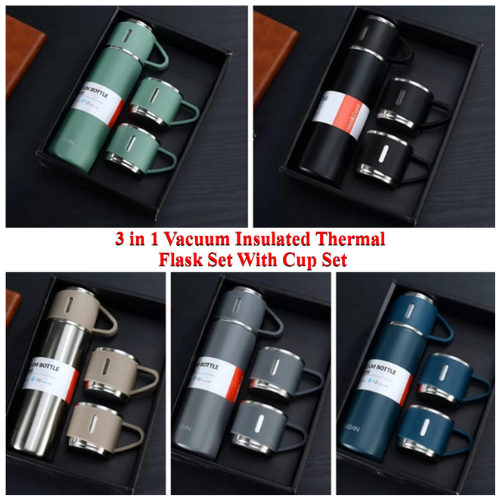 3 In 1 Vacuum Insulated Thermal Flask - Onex BD