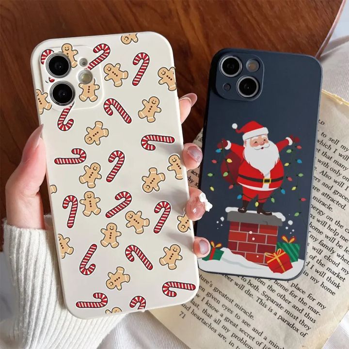 Cute New Year Gifts Snow Elk Merry Christmas Phone Case for IPhone
