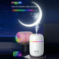 GC Colorful Mini Humidifier With 300ml Water Tank Usb Aroma Essential Oil Diffuser Colorful Night Light. 