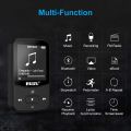 RUIZU X52 Sport Bluetooth MP3 Player Portable Clip Mini Music Walkman With Screen Support FM,Recording,Clock,Pedometer Radio. 