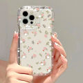 Flower Phone Case For iPhone 13 Case for iPhone 11 15 12 14 Pro Max XS XR X 7 8 Plus SE 2020 Aesthetic Floral Cute Cover Cases.