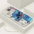 Xiaomi Redmi Note 9s 9 Pro redmi 9A 9 Note 8 Pro Happy Stitch Soft Phone Case Smile Monster Cartoon Liquid Silicon Cover.