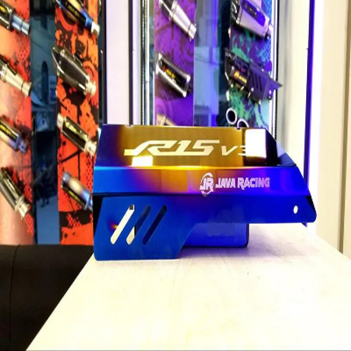 JAVA%20RACING%20Silencer%20Metal%20Cover%20for%20Yamaha%20R15%20V3%20-%20Image%203