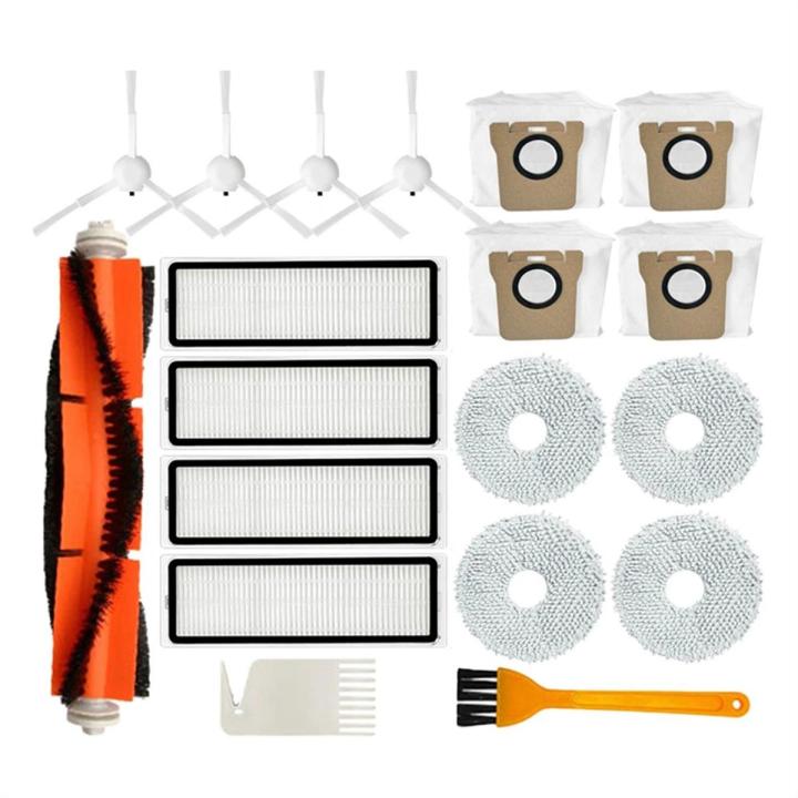 Sweeping Robot Main Side Brush Hepa Filter Dust Bag Mop Spare Parts Kit for Xiaomi Robot Vacuum L10S Ultra X10+ X10 Plus B101GL