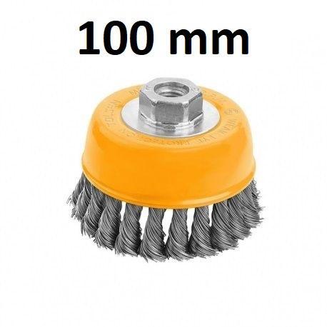 TOLSEN%204"%20Cup%20Twist%20Wire%20Brush%20with%20Nut%20(100mm-M14)%20Industrial%20Model:%2077509%20-%20Image%204