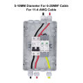 PV Combiner Box Waterproof Protection Solar Disconnect Switch. 